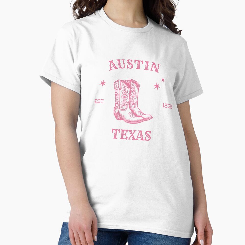 Austin Texas Retro Boots Graphic by ForgotSouvenir