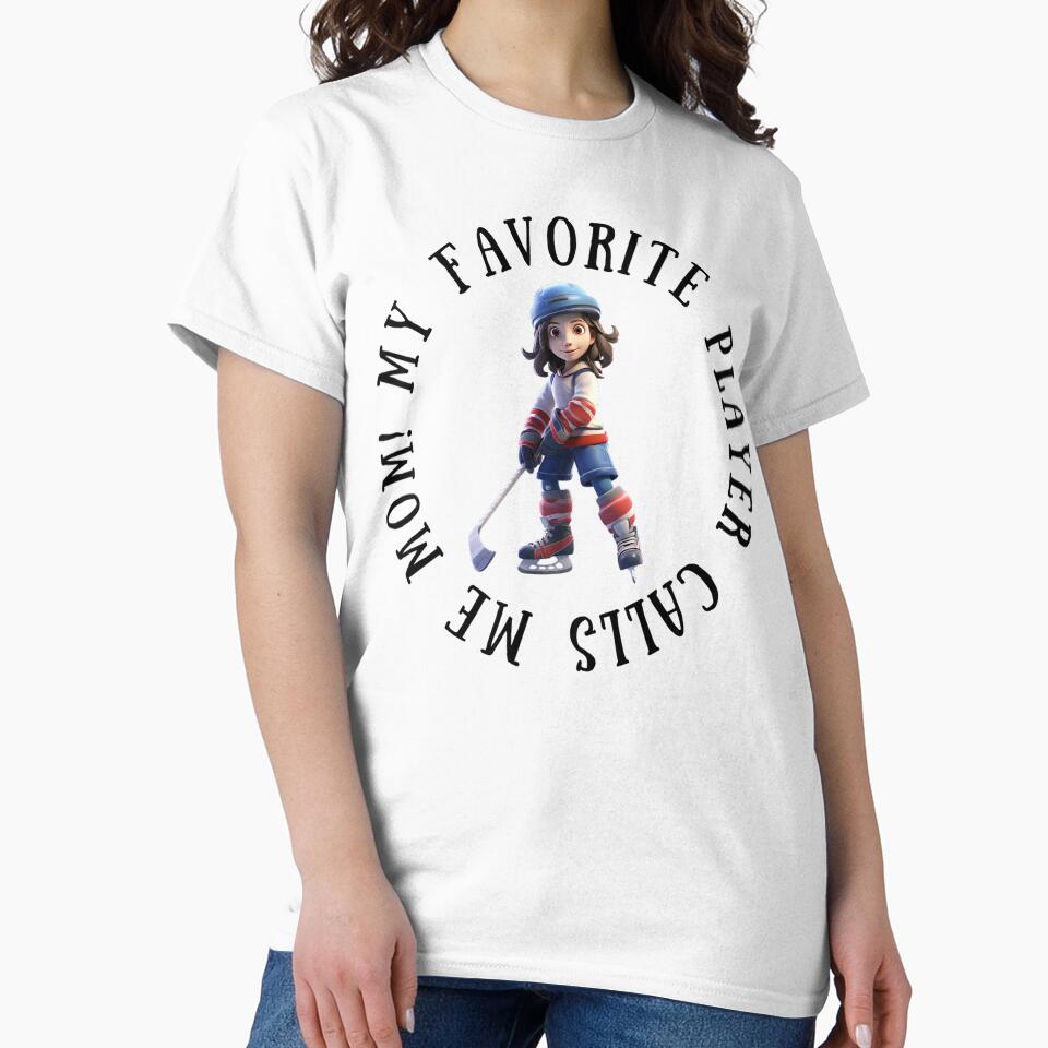My Favorite Ice Hockey Player Calls Me Mom! Hockey Mom Gift by SSustainable