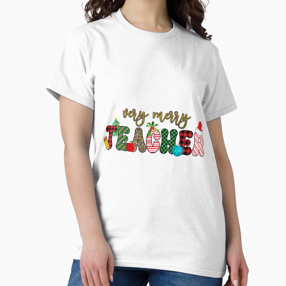 Very Merry Teacher I Christmas Holiday Teacher by younghopes