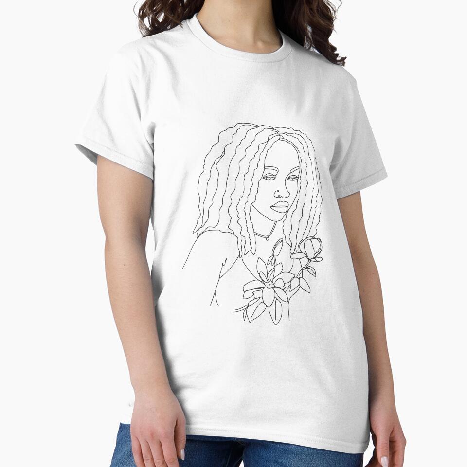 Woman face with flowers one line drawing. Line art female. Scandinavian print, Nordic, Trendy print, Styled, Scandinavian art, Modern art, Wall art, Print, Minimalistic, Modern Poste by Nina Velychko