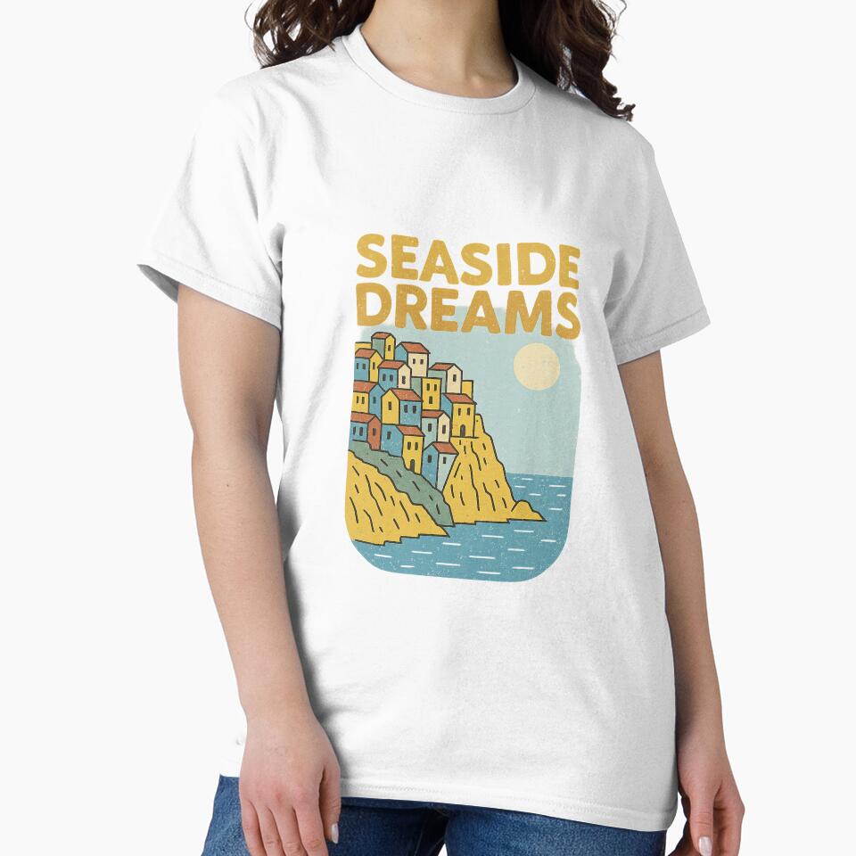 Seaside Dreams – Retro Cinque Terre Coastal Graphic by Bratak