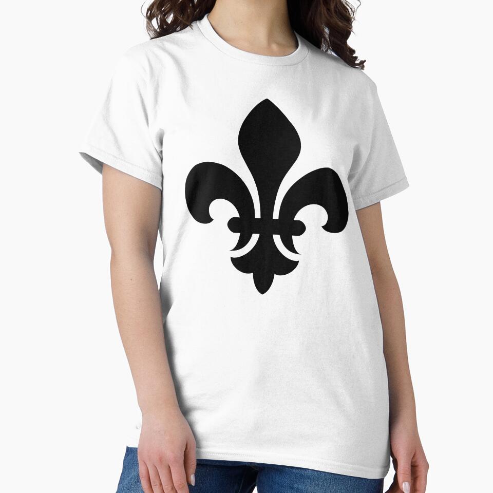 Black Fleur-de-Lys symbol by effervescence Unisex