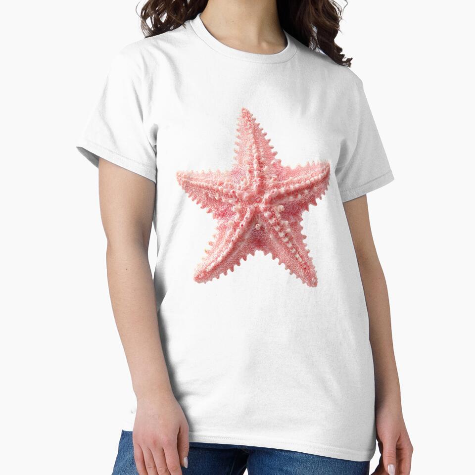 Pink Starfish Coastal Ocean Aesthetic by jianina-alondra