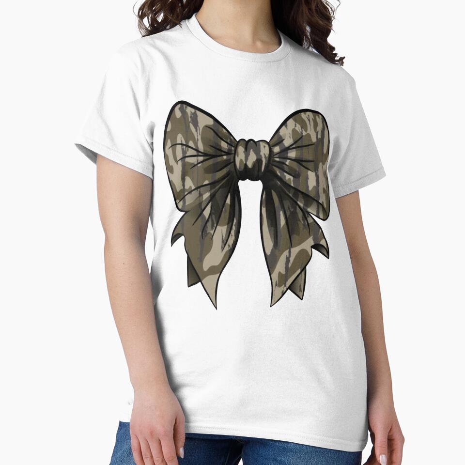 Camo Coquette Bow, Duck Hunting, Old School Camo, Coquette Bow Hunting Camouflage, Camo Gift by DesignDenDo ⭐⭐⭐⭐⭐