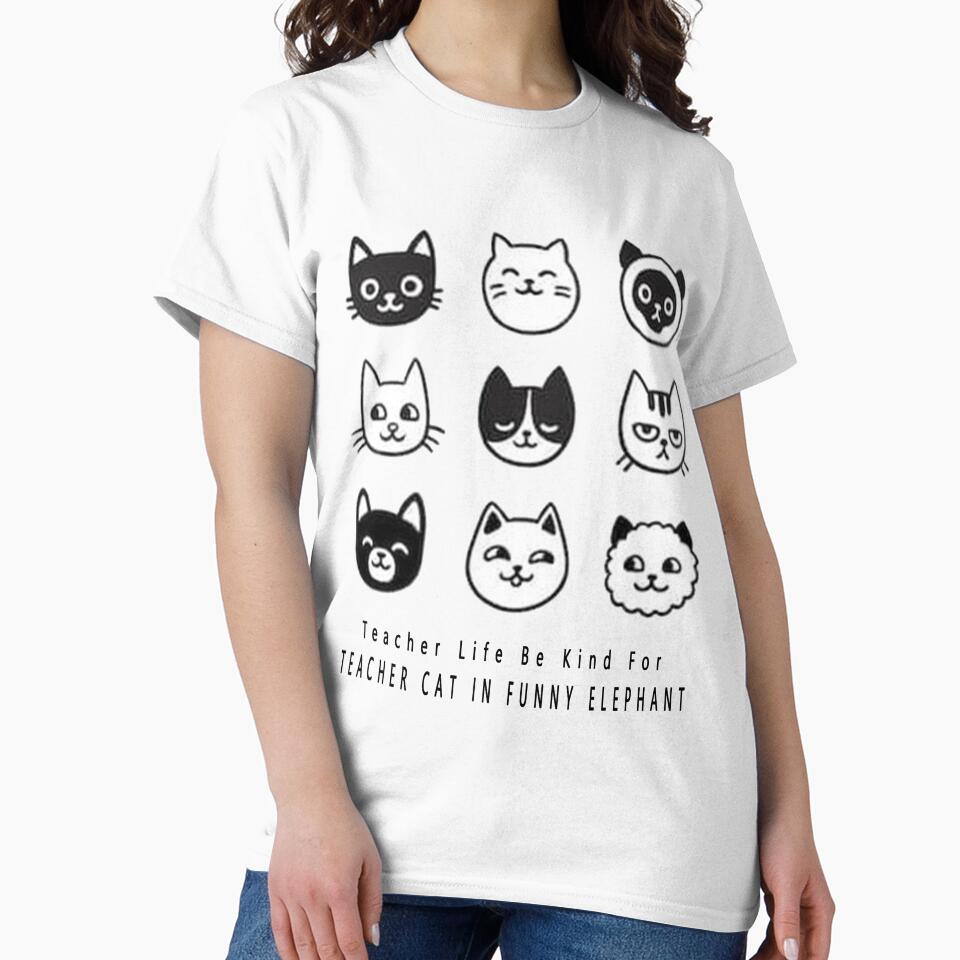 Teacher Life Be Kind For Teacher Cat In Funny Elephant by Arab Fashion