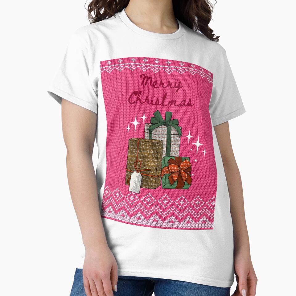 Pink Christmas Sweater - Christmas Presents by bowsbotanicals