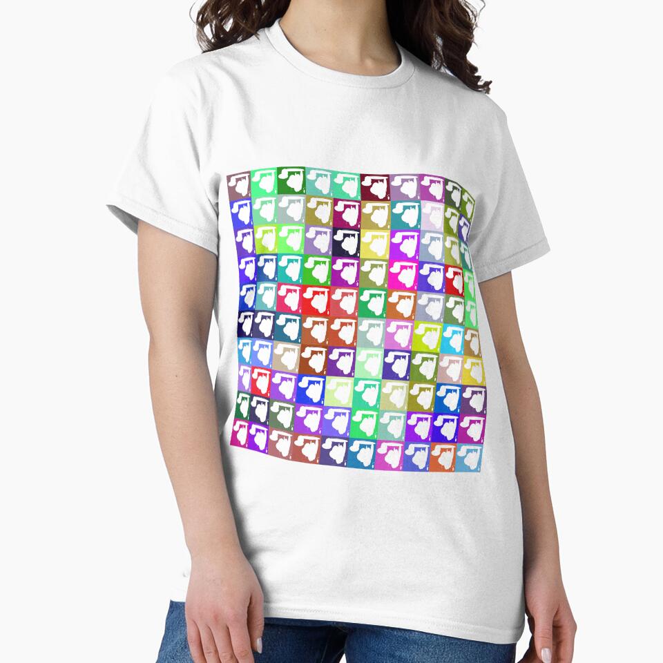 Abstract line, polygon and circles lineart collection  (colored) #3 by Henri Le Vatius