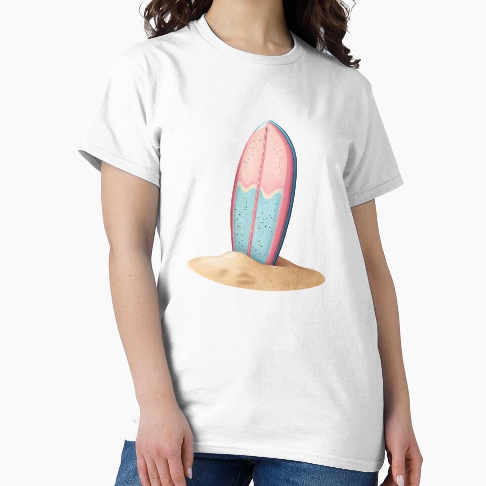 Surfboard in the Sand by Ragnarok-Tee
