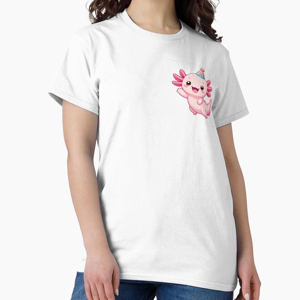 Happy Axolotl Party – Cute Kawaii Axolotl Sticker by SakuraHQ