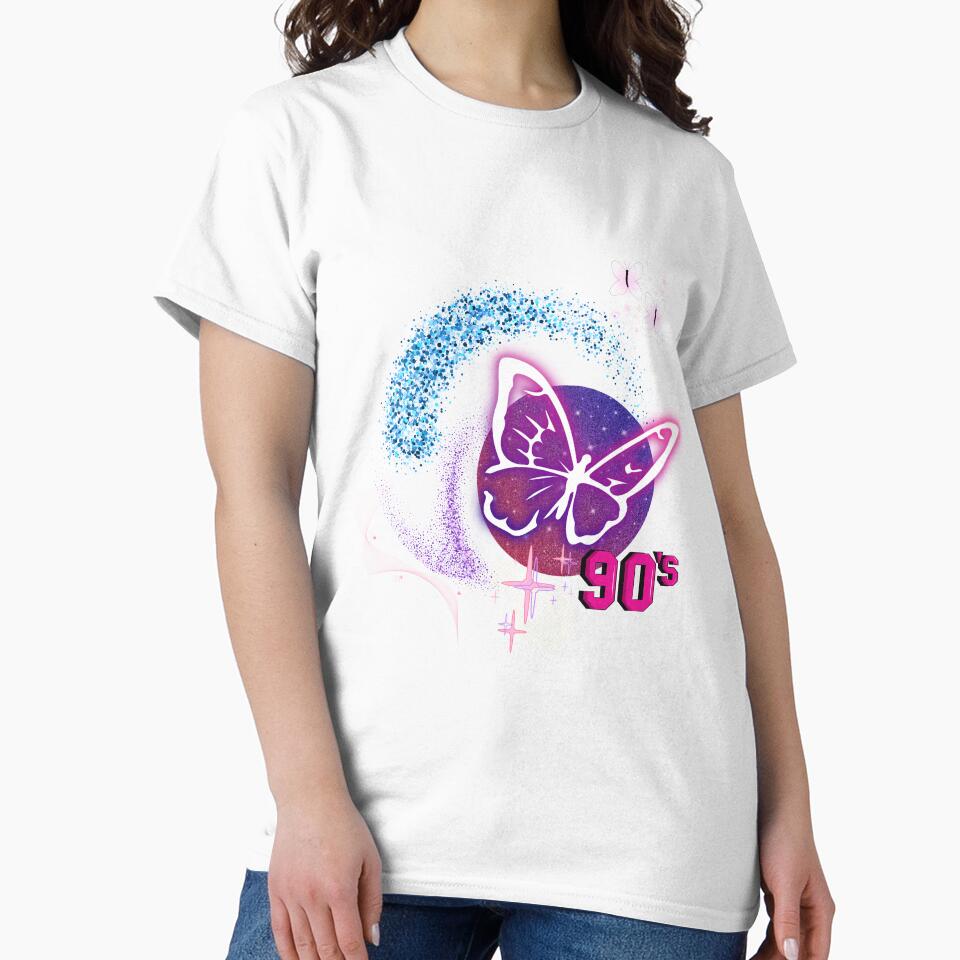 90s Butterfly Aesthetic Retro Y2K Butterfly Vintage 90s Style Cute Butterfly Graphic by Aura Design