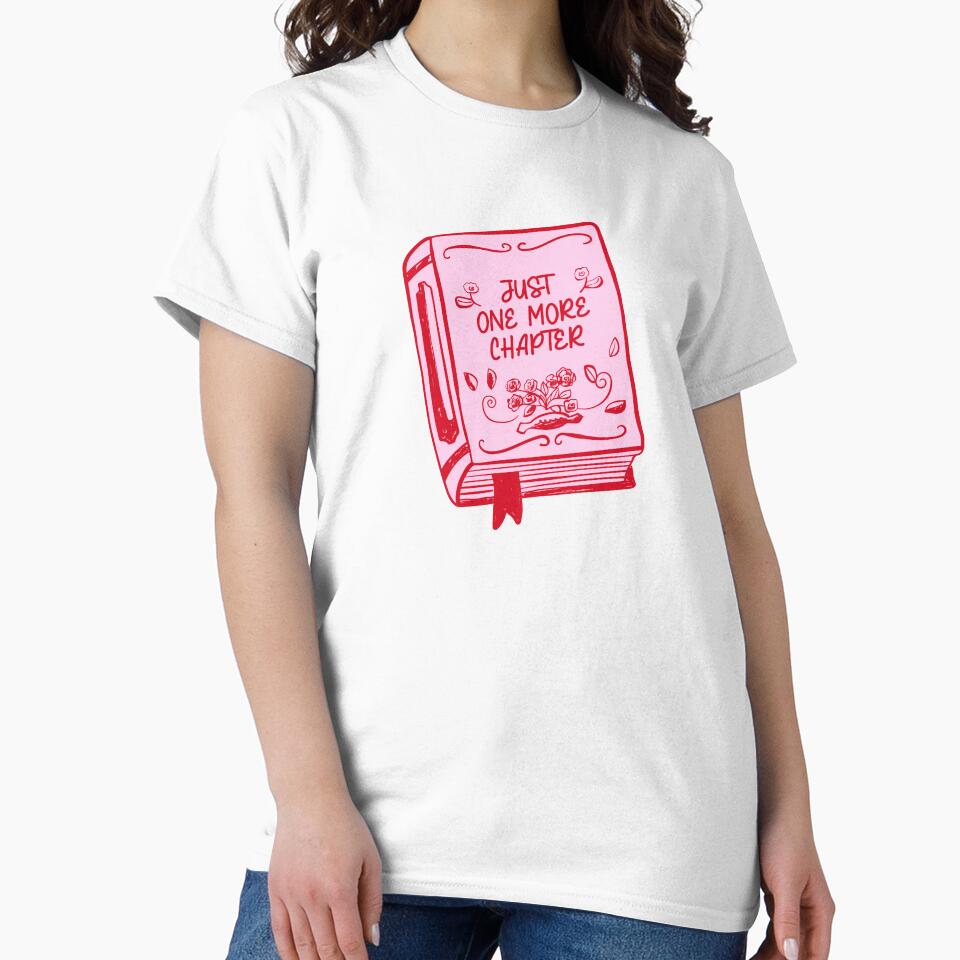 Just One More Chapter. Pink and Red Book. Book Lover. by CoCoArt-Ua