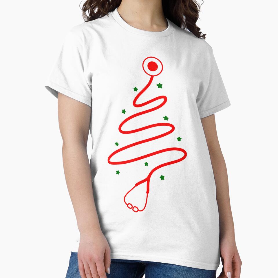Scribble stethoscope tree (red) by RandiMullins