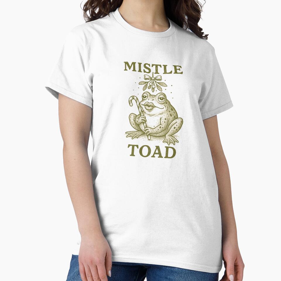 A funny vintage christmas frog (mistle toad) by halazidan