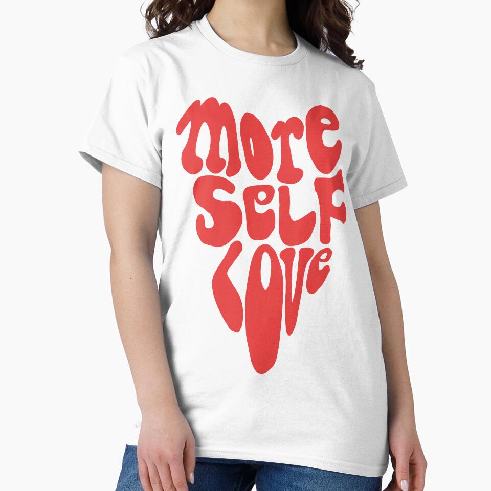 more self love typographic print by shivanigautam