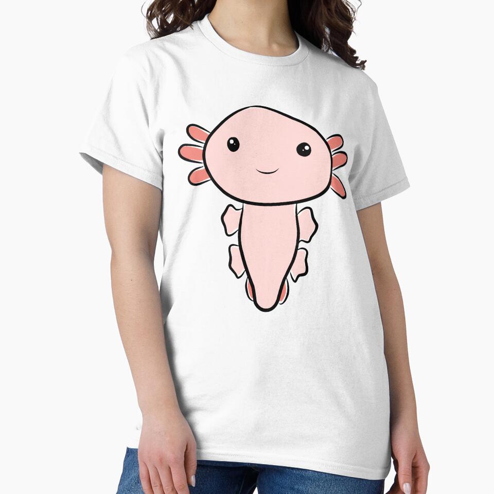 Adorable Kawaii Axolotl Design – Cute Aquatic Friend Art by RDclothes