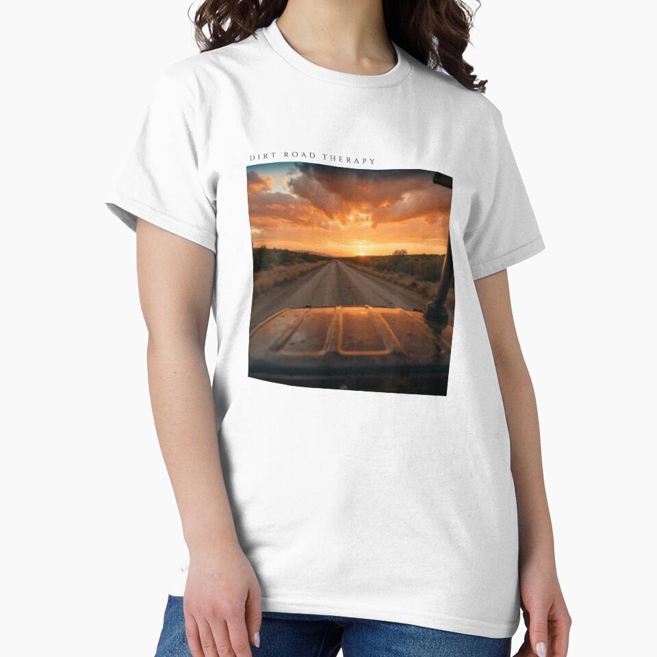 Dirt Road Therapy (white) by BackroadVibes