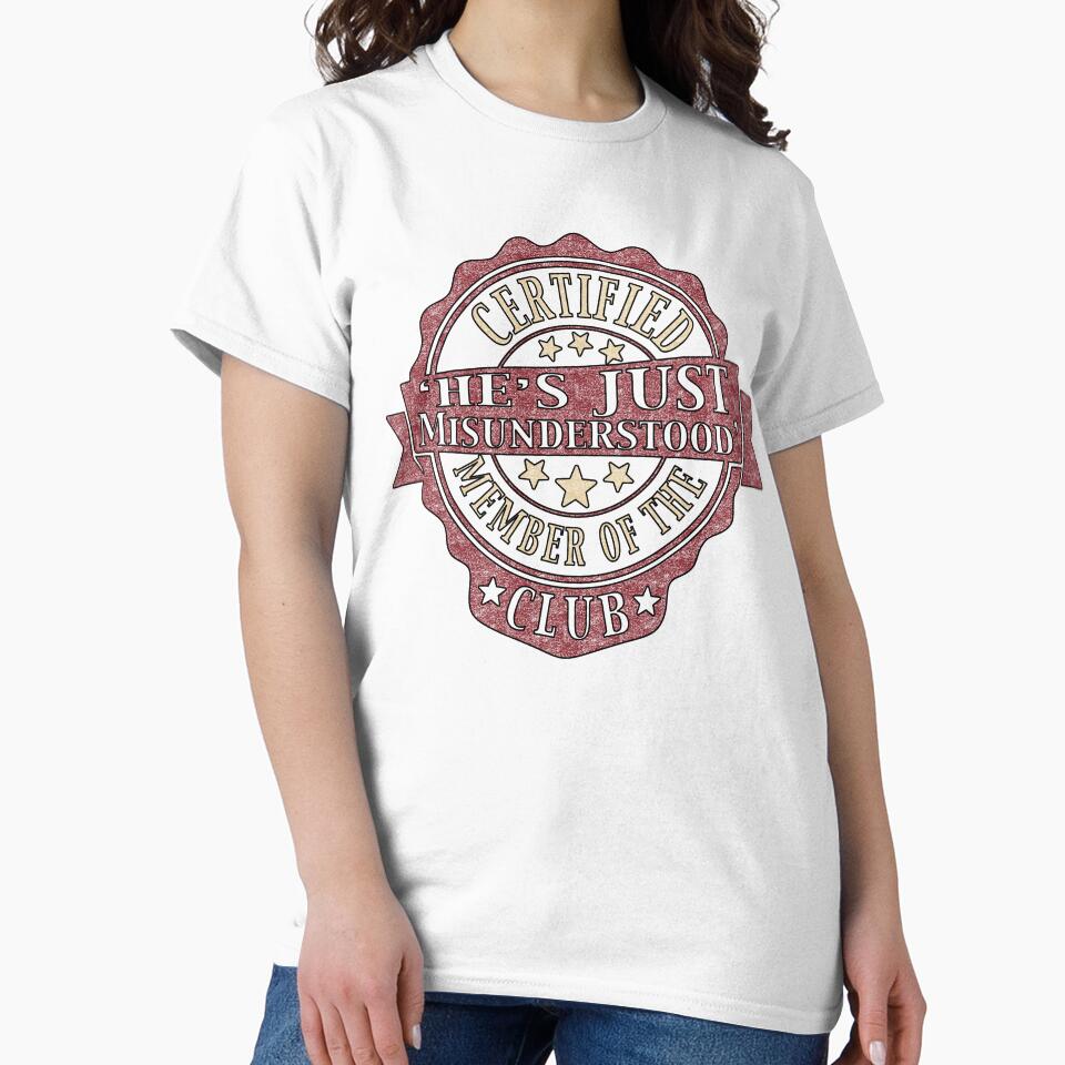 Certified 'He's Just Misunderstood' Club by Nevermore Prints