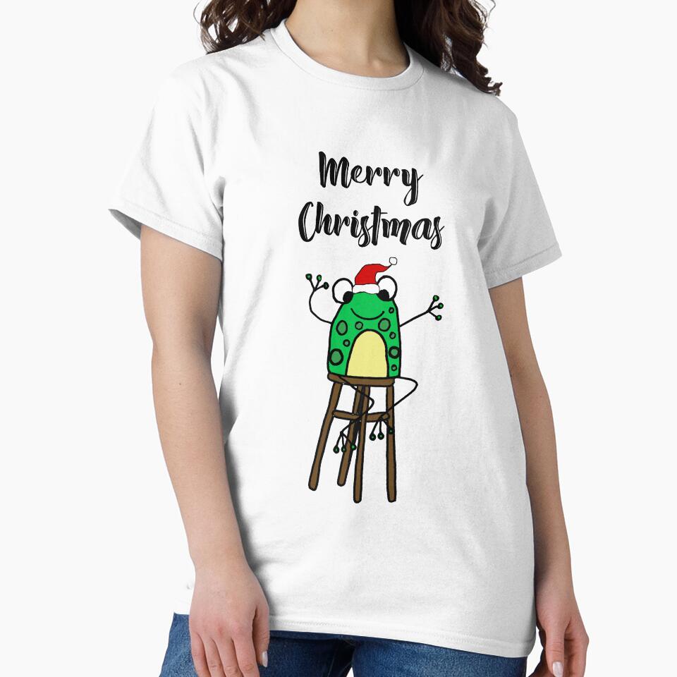 Funny Green Fog Merry Christmas Holiday Cartoon by Nature's Fancy
