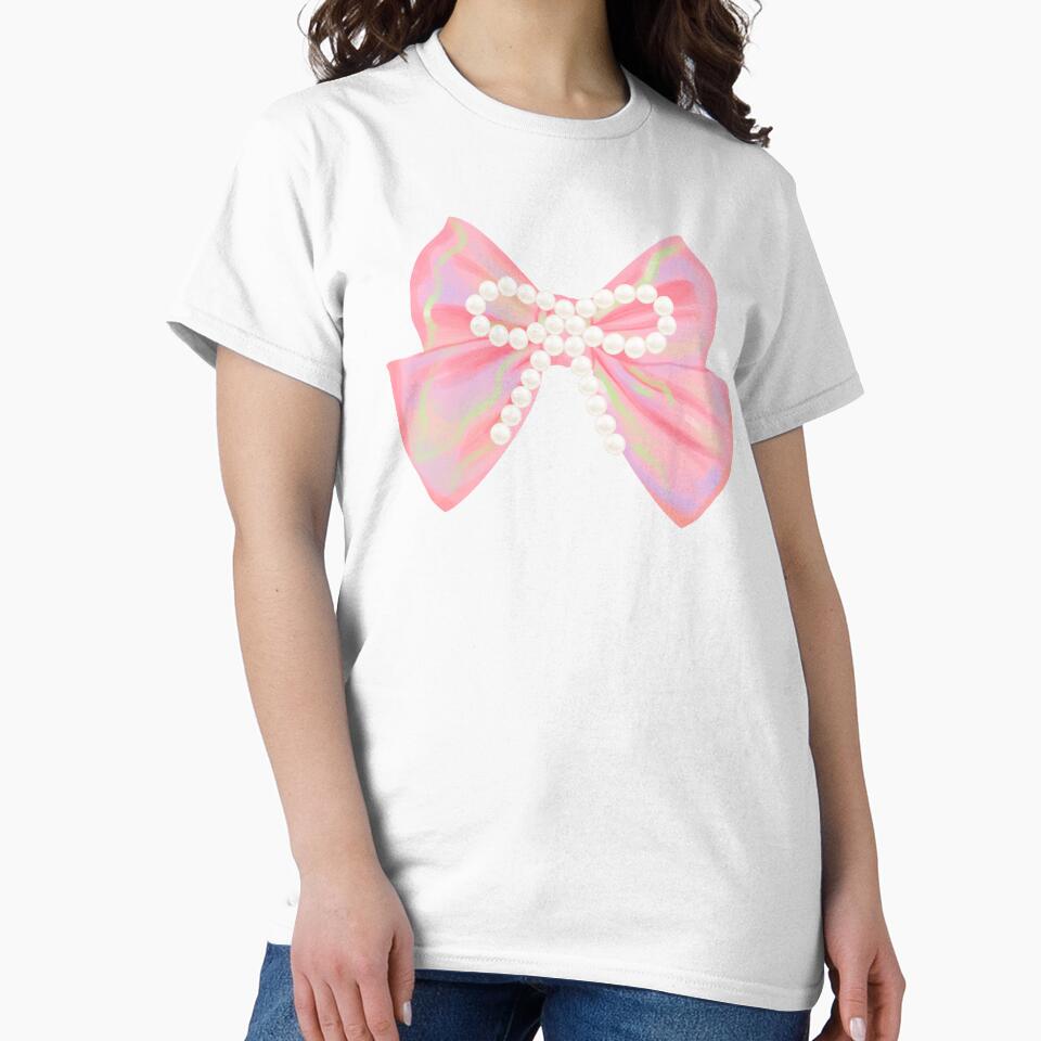 Pink Cute Bow with Pearls Girly by We Are Stardust