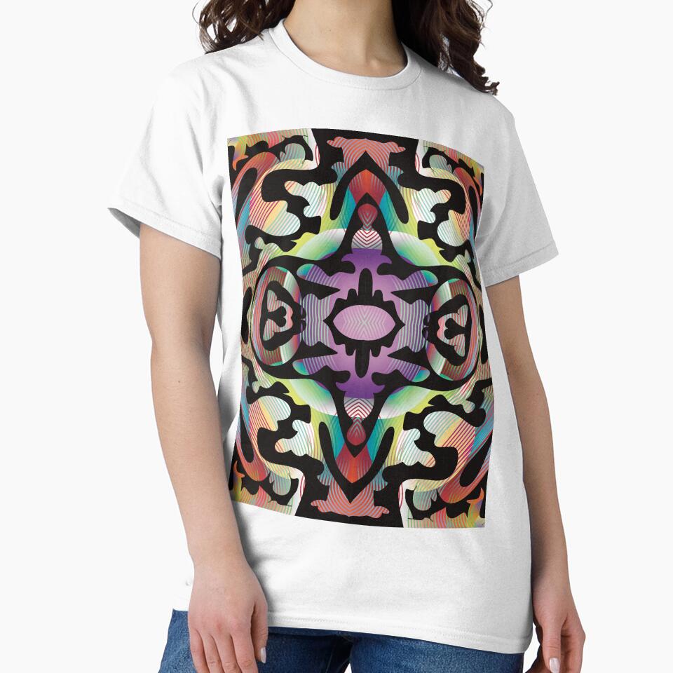 Black shapes over an abstract background by Static.Alien