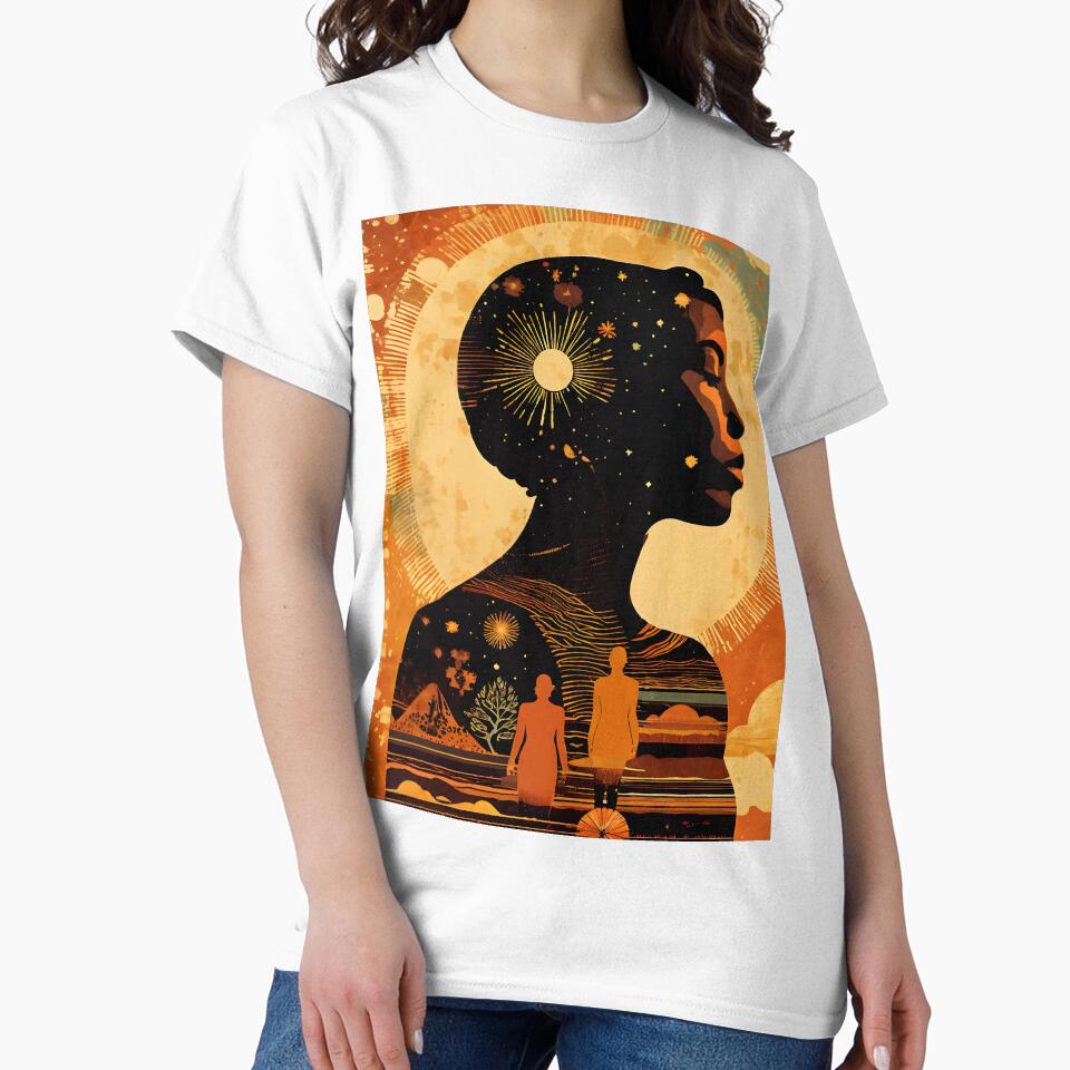 Retro 70s Pop Art Orange Brown #3 by Prints and Lifestyle