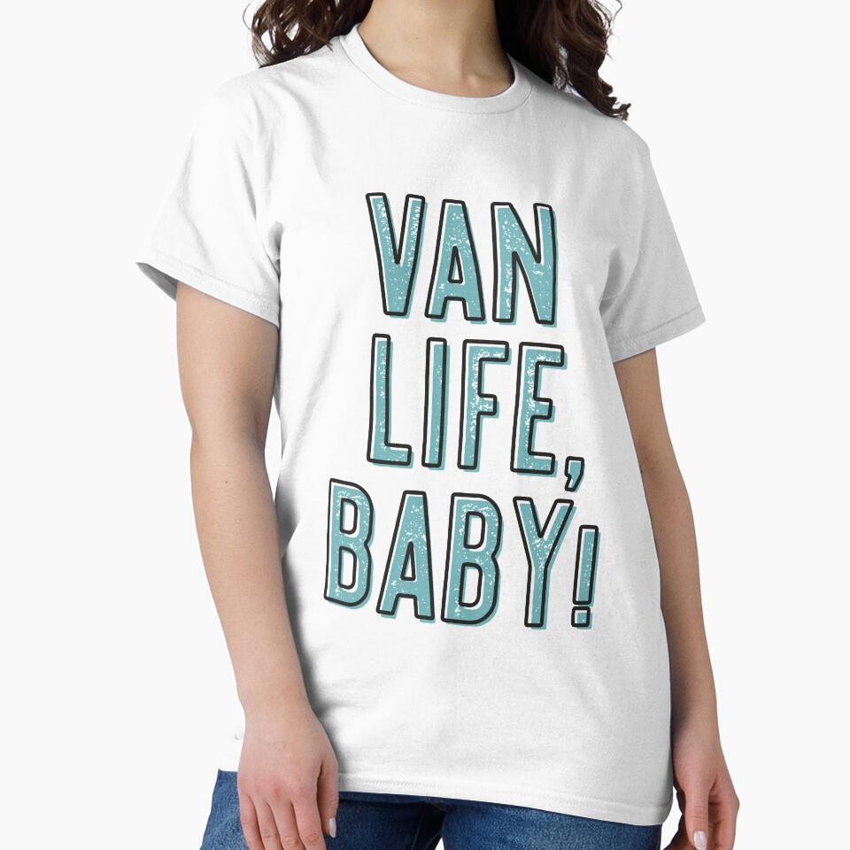 Van Life! Fun & Stylish Blue Text Design by TheSwenglishFam