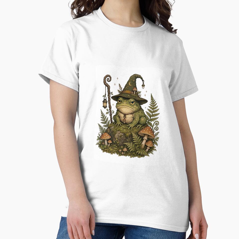 Wizard Frog - Goblincore Aesthetic Forest Magic by morikuma