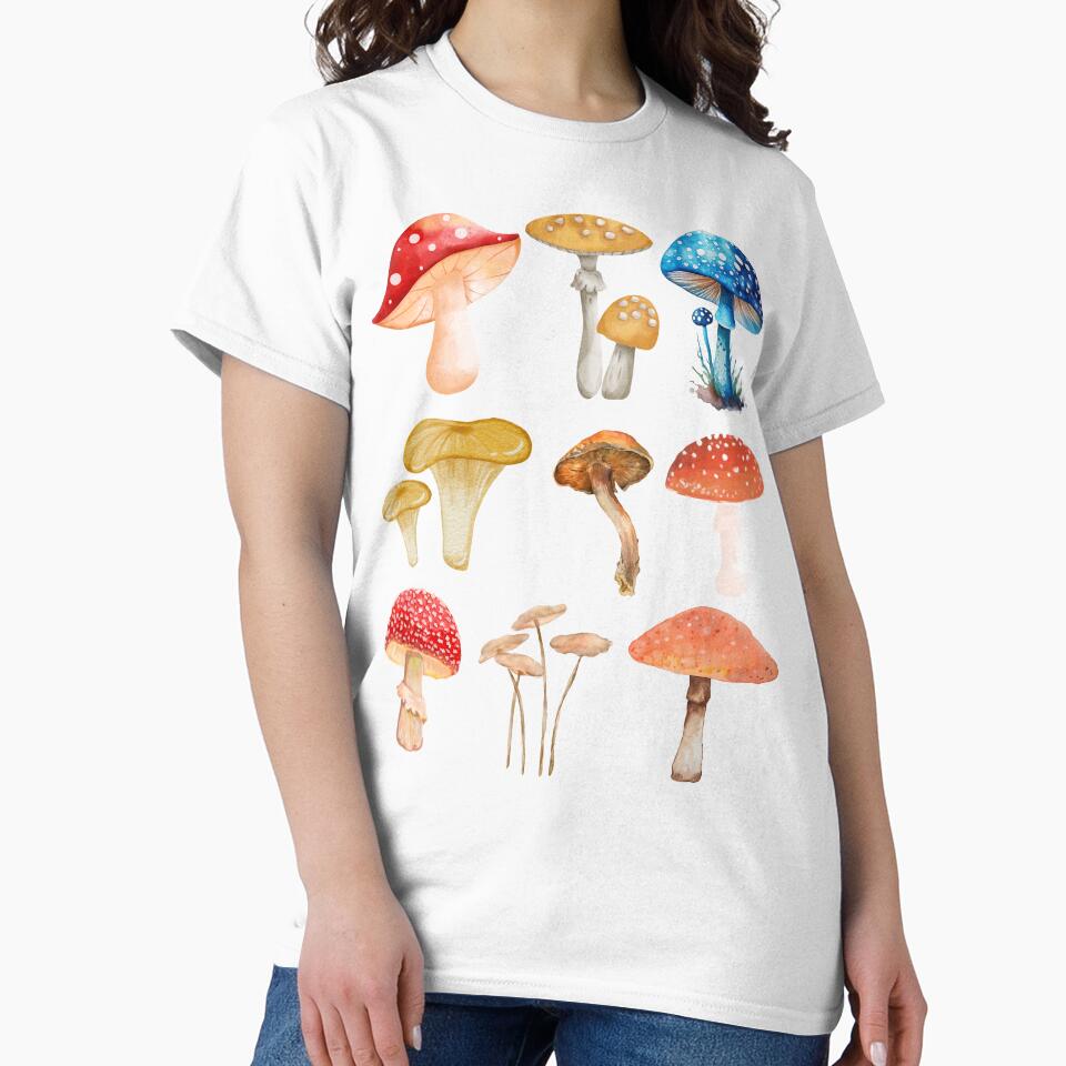 Watercolor mushrooms for my garden by erozzz