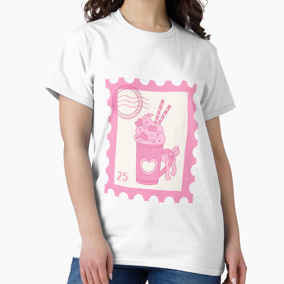 Pink Coquette Stamp Design — Cute Girly Aesthetic by MahberStudioCo