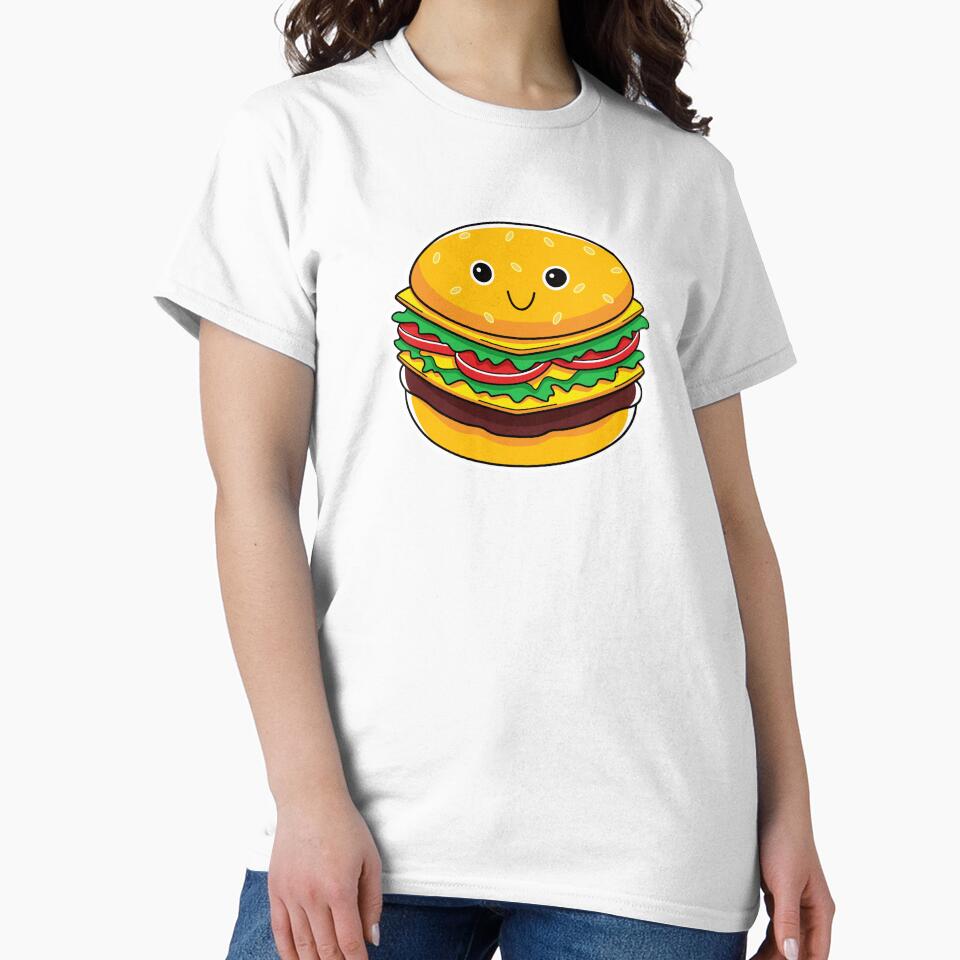 Cute Kawaii Delicious Cheeseburger by KawaiiStickers-