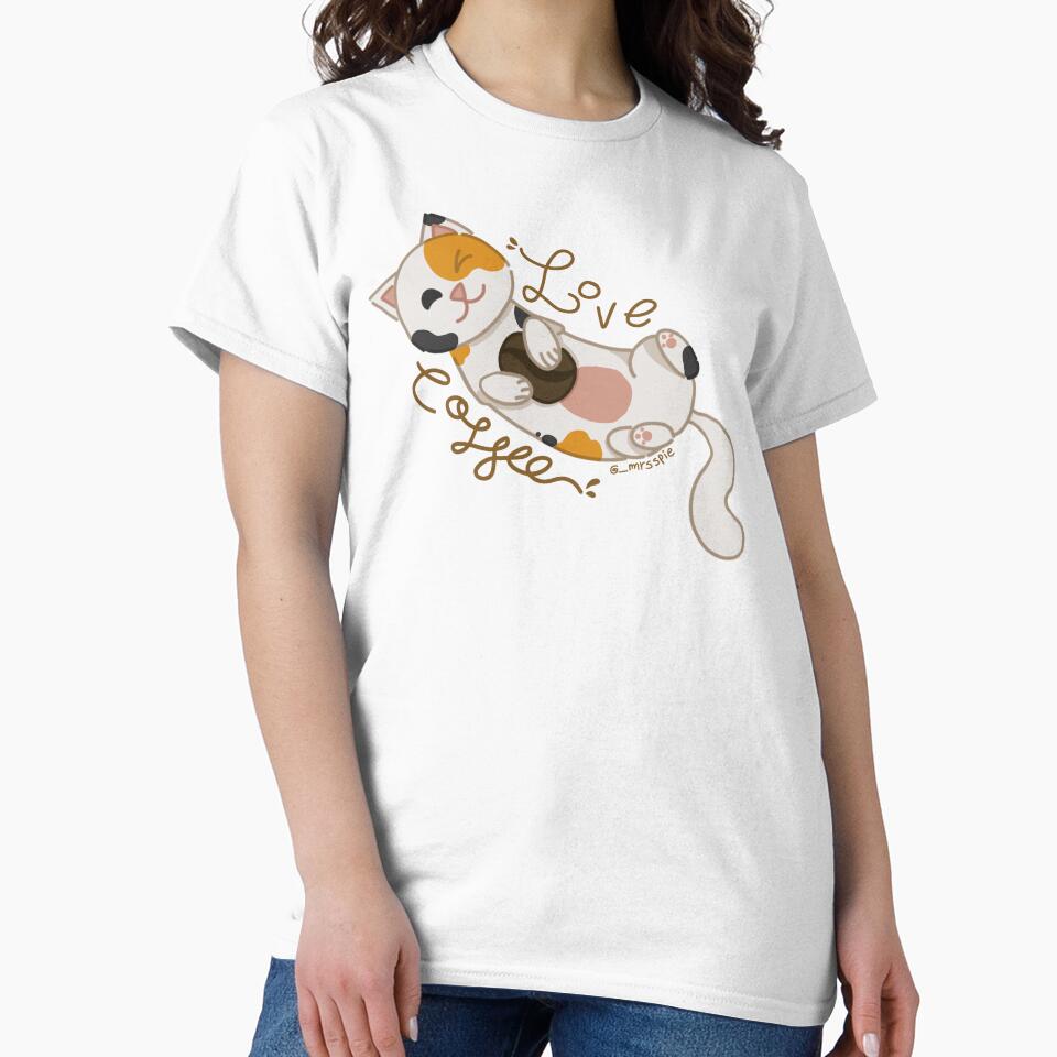Calico cat love coffee by Spie-arts