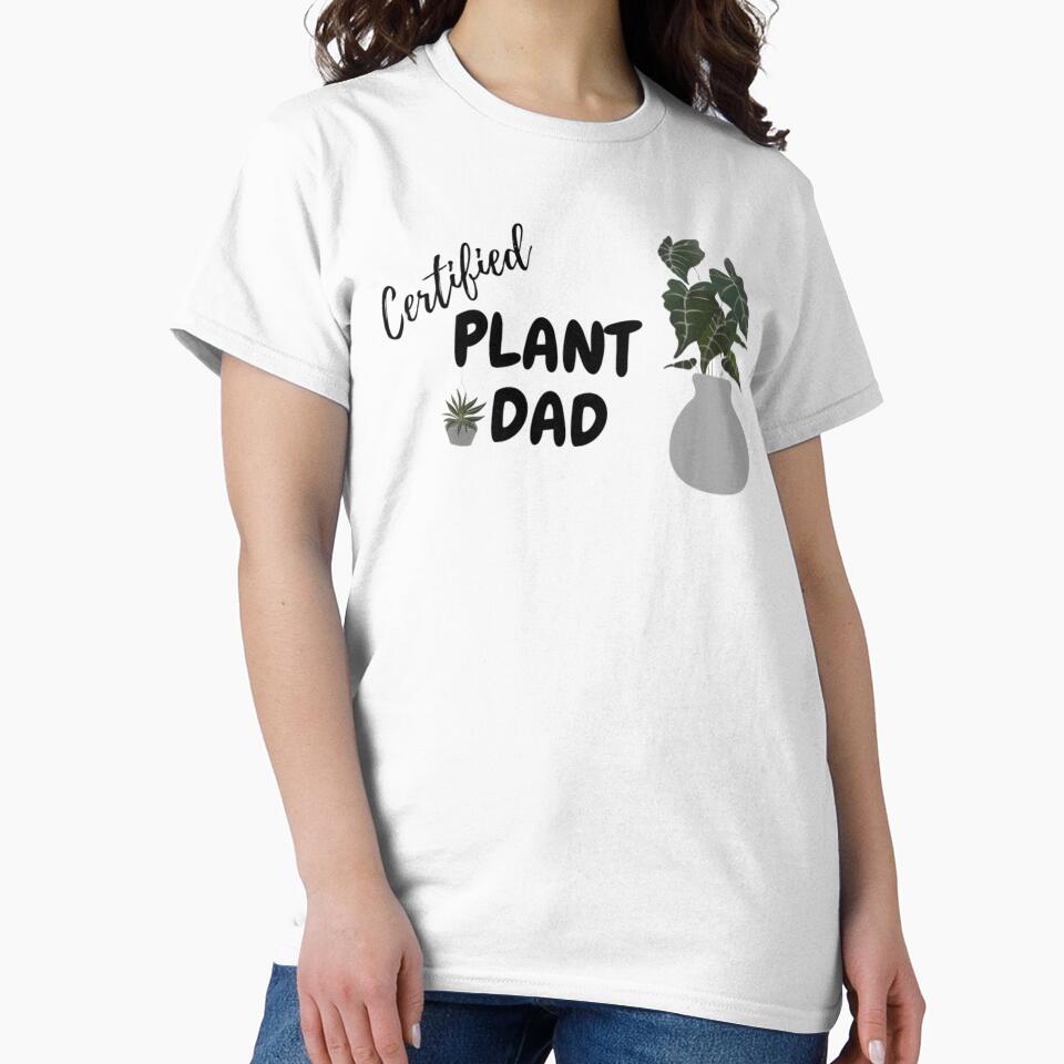 Certified Plant Dad (Grey) by MissBubblegumBlue