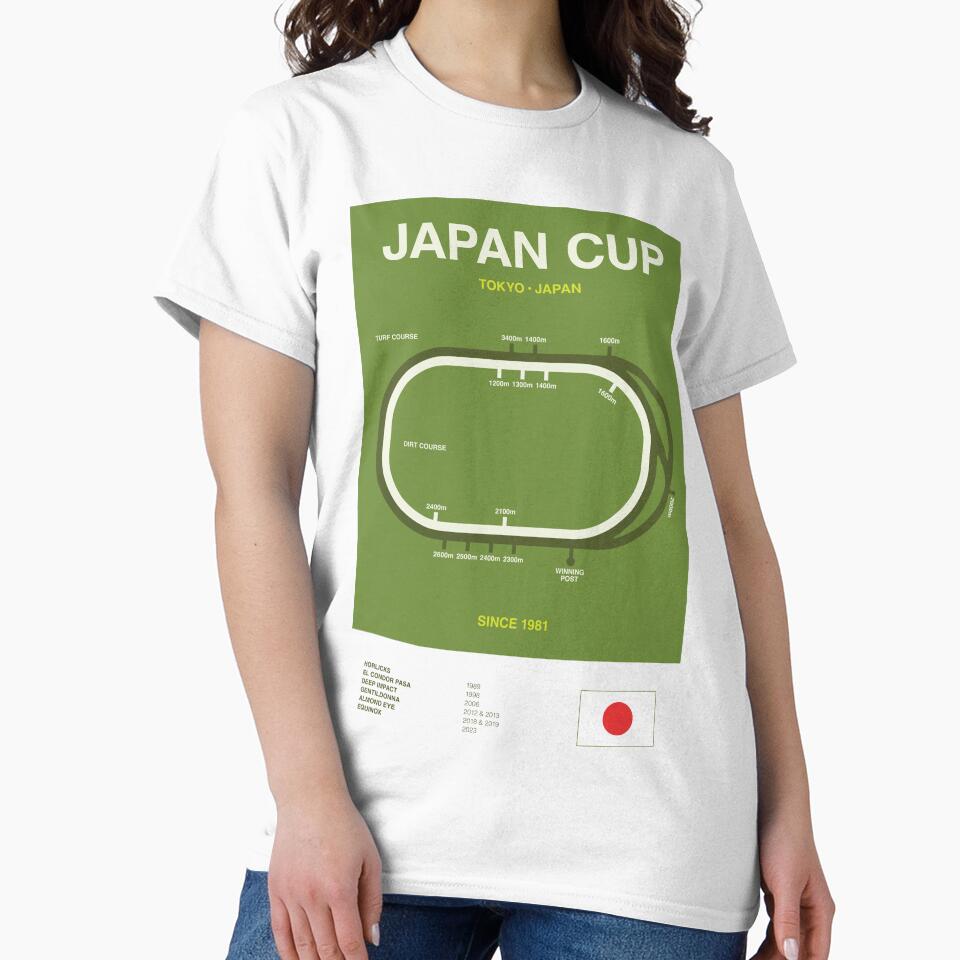 Minimalist Japan Cup Horse Racing Line Print by The Circuit Collection