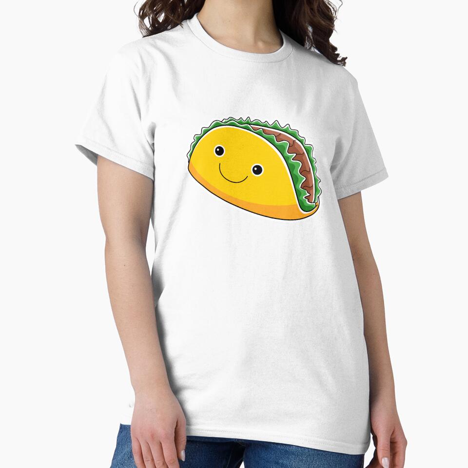 Cute Kawaii Happy Taco by KawaiiStickers-