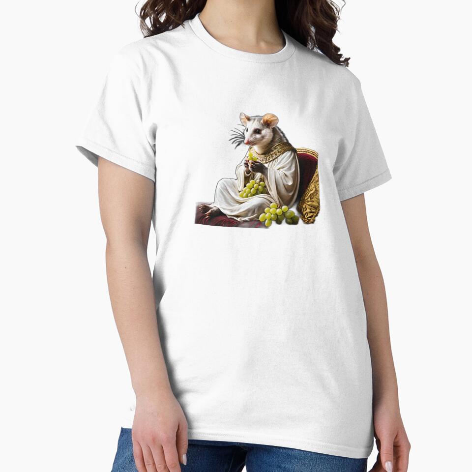 Roman Emperor Opossum Funny Renaissance Portrait by AuraPremiumArt