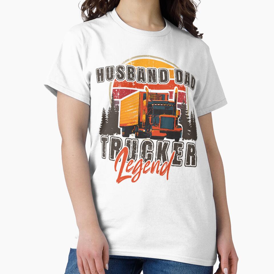 Big loads rig trucker vintage, Husband Dad Trucker Legend by HomeCoquette
