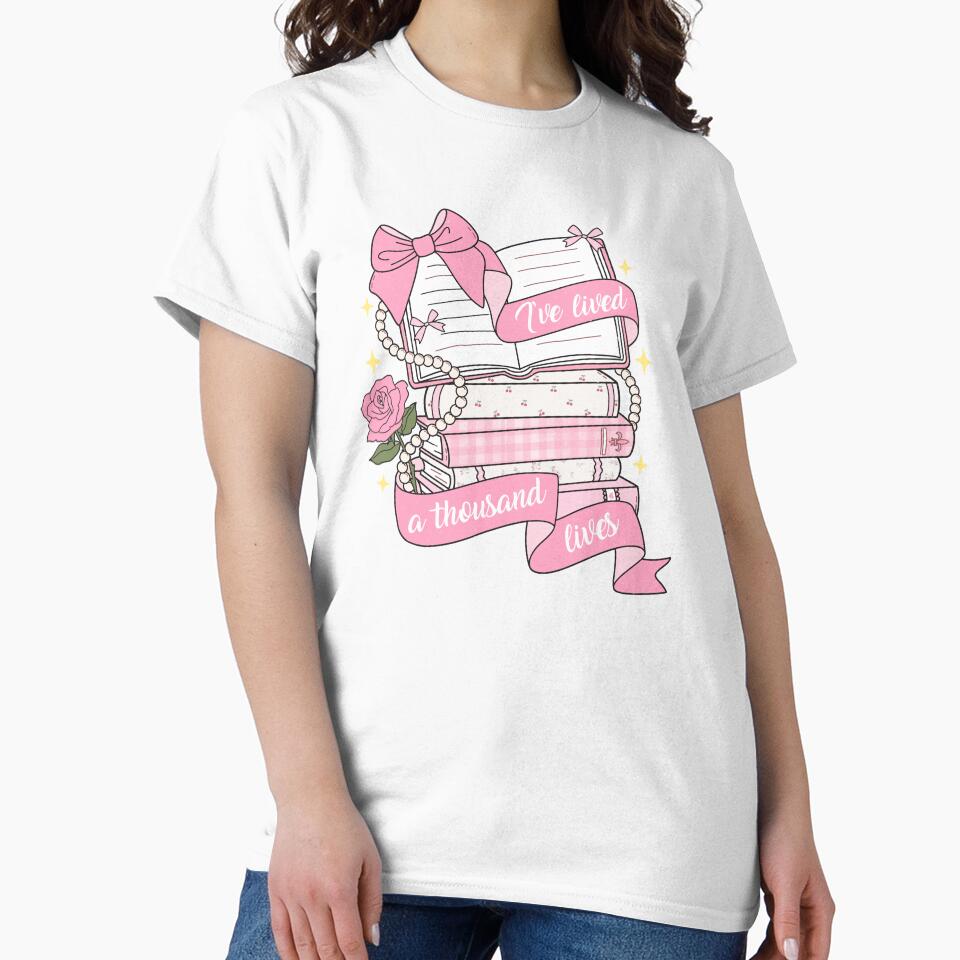I've Lived A Thousand Lives Pink Bookish by BookWishEra