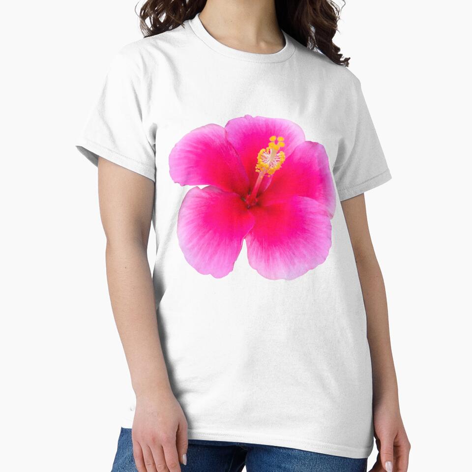 hibiscus minimal summer girly t shirt by MAISONDEPODIUM