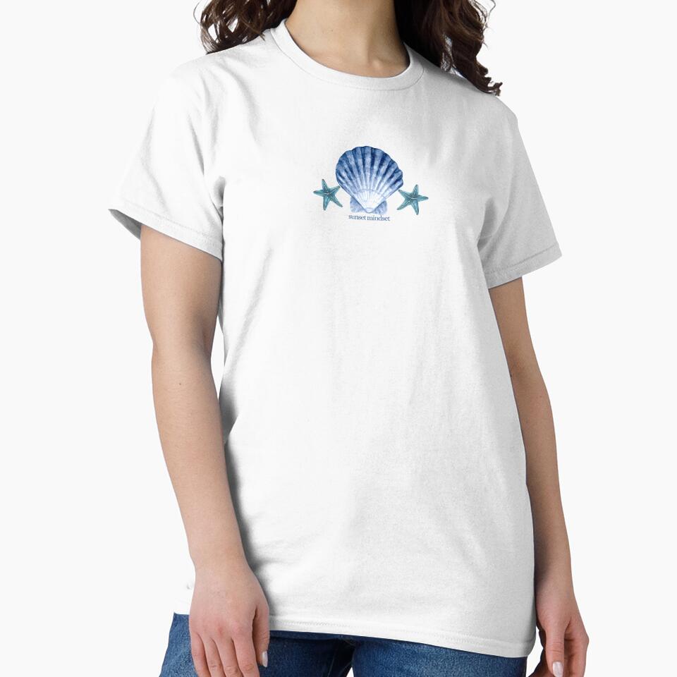 sunset mindset summer girly t shirt by MAISONDEPODIUM