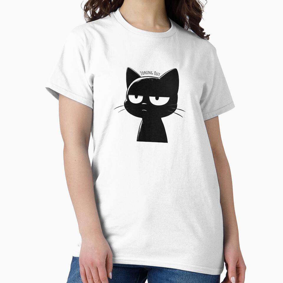 Black Cat Zoning Out Meme by MushroomHut