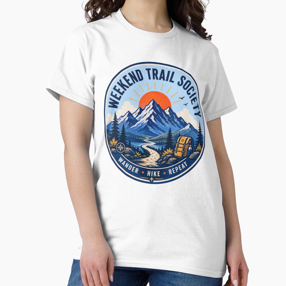 Weekend Trail Society Hiking Badge by Pick&Grin