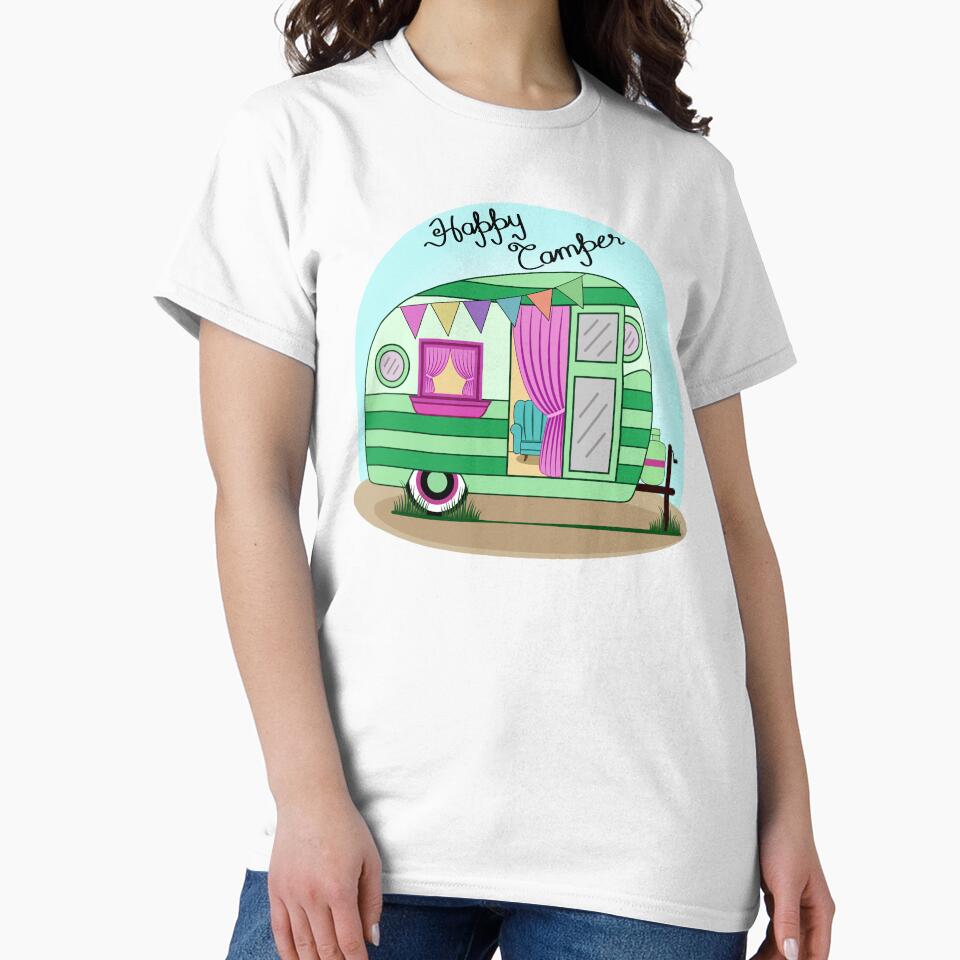 Happy Camper Green by Isma Saleem