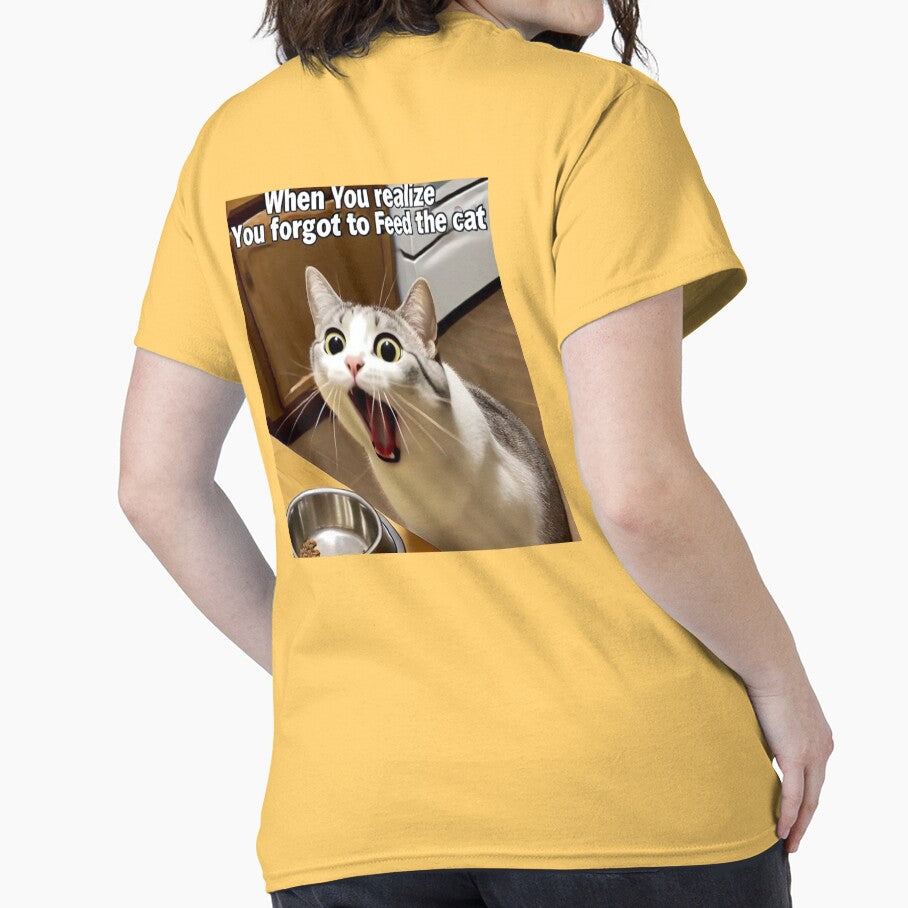 Cat Screaming Meme - When You Realize You Forgot to Feed the Cat by CatmemesArt