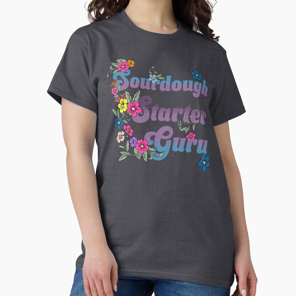 sourdough starter guru- Floral Retro Baking Design by TSOL5