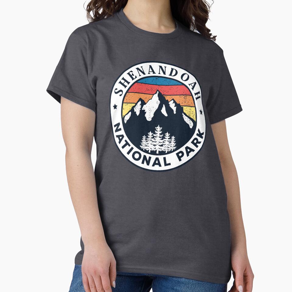 Shenandoah National Park-Vintage by Road-tees