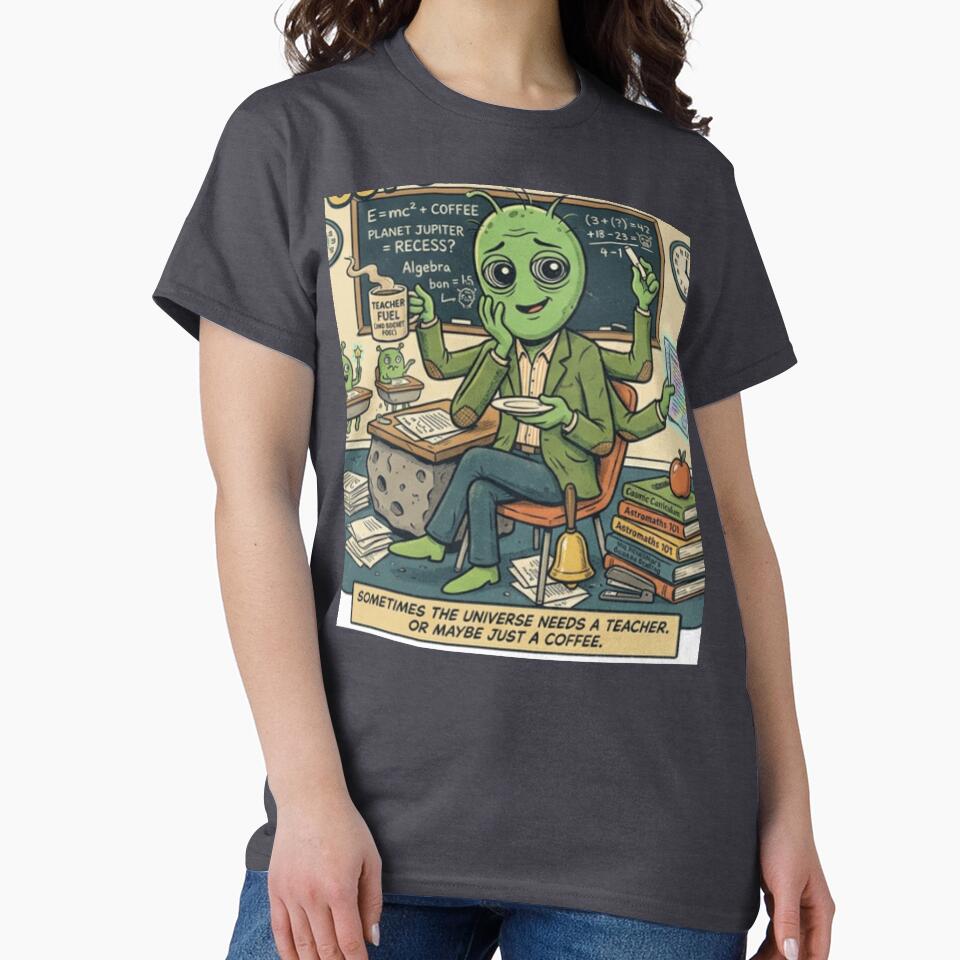 Teaching Is Out of This World Funny Alien Teacher Shirt by Artdesign17