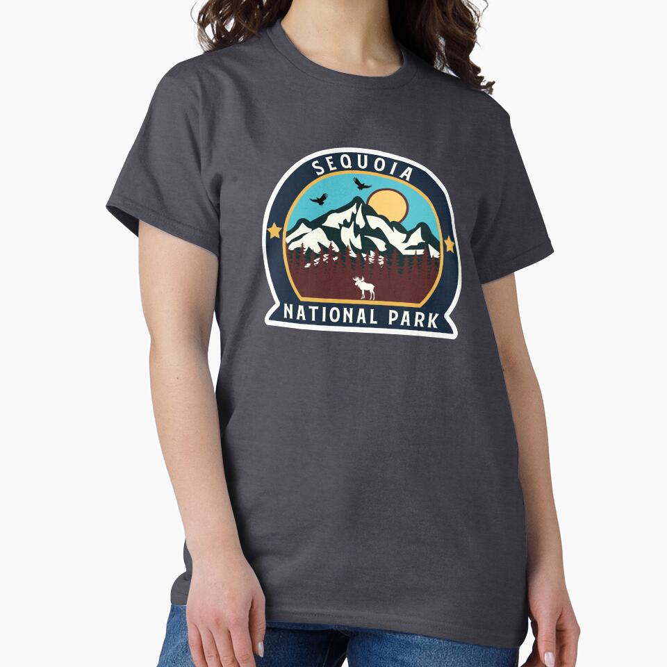 Sequoia National Park-Vintage by Road-tees