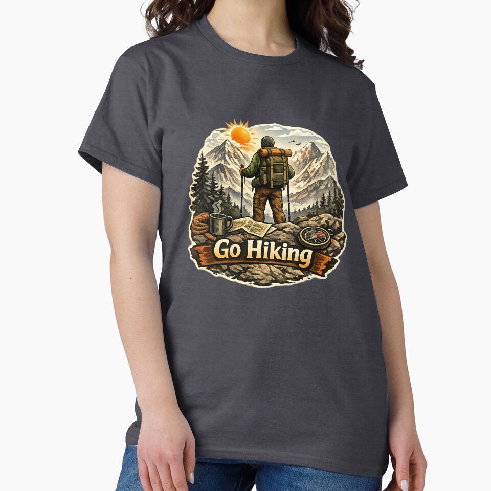 Go Hiking – Escape the Ordinary by RolMerch