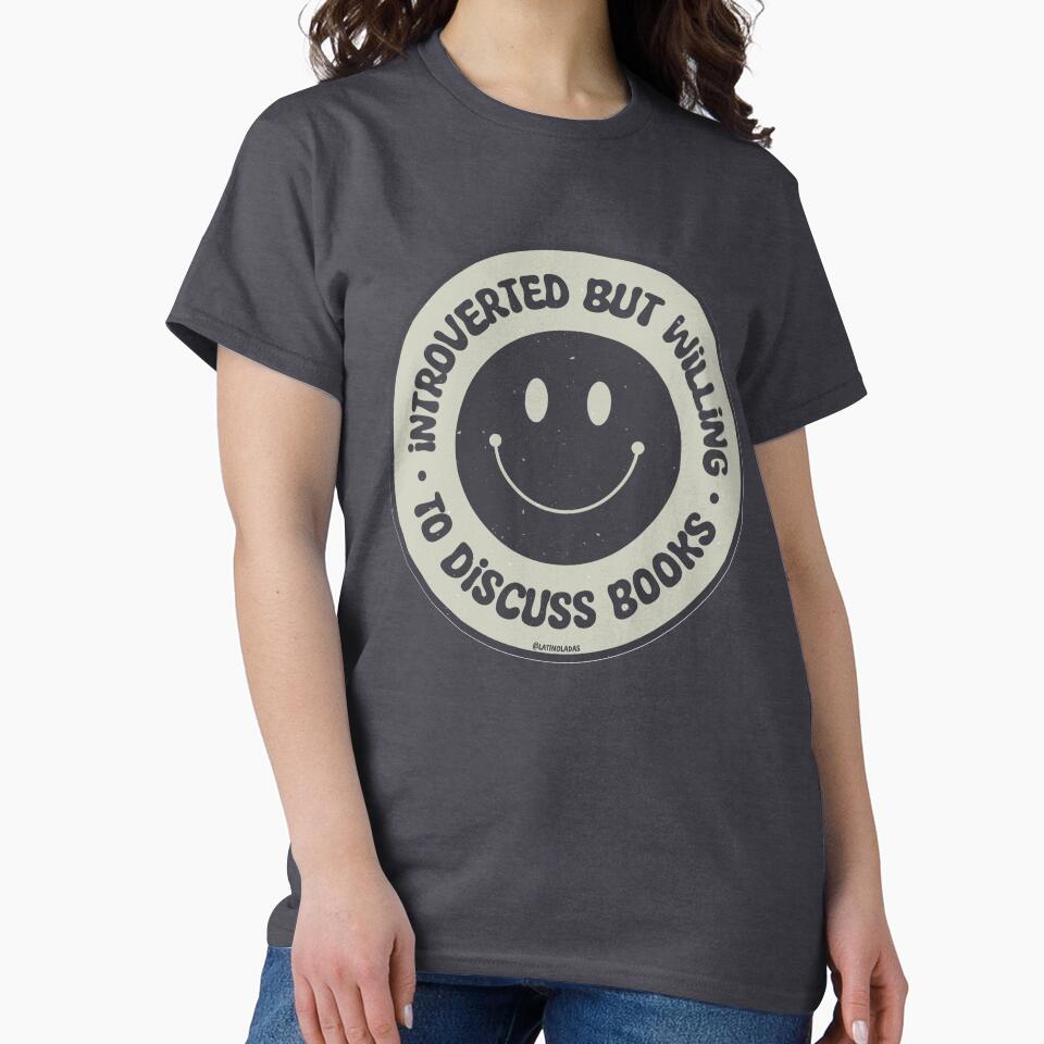 Introverted But Willing To Discuss Books / Aesthetic Bookish Dark Grunge Military Army Green For Kindle Girlie Readers by Latinoladas