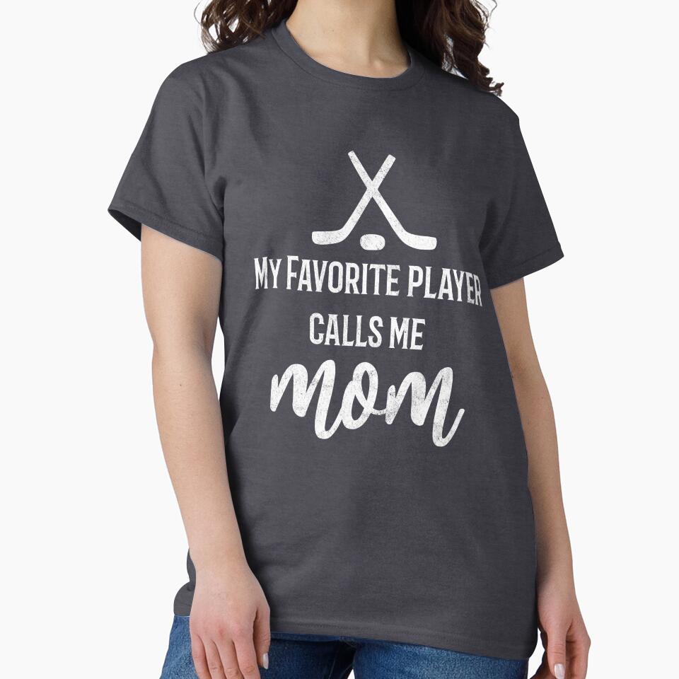 Hockey Mom Gift - My Favorite Player calls me MOM by FreckledBliss